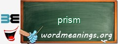 WordMeaning blackboard for prism